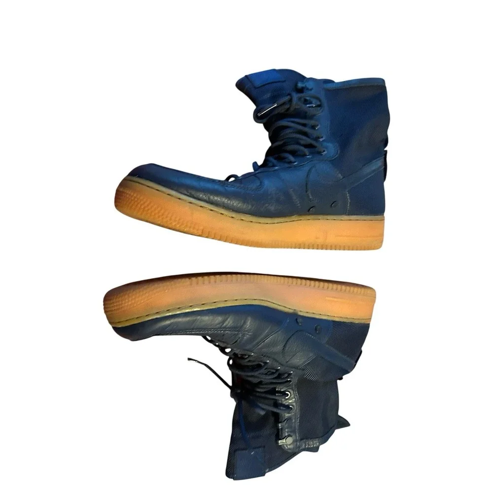 Nike‎ Air Force 1 SF AF1 High Navy Midnight Gum Men's Size 12 No Strap